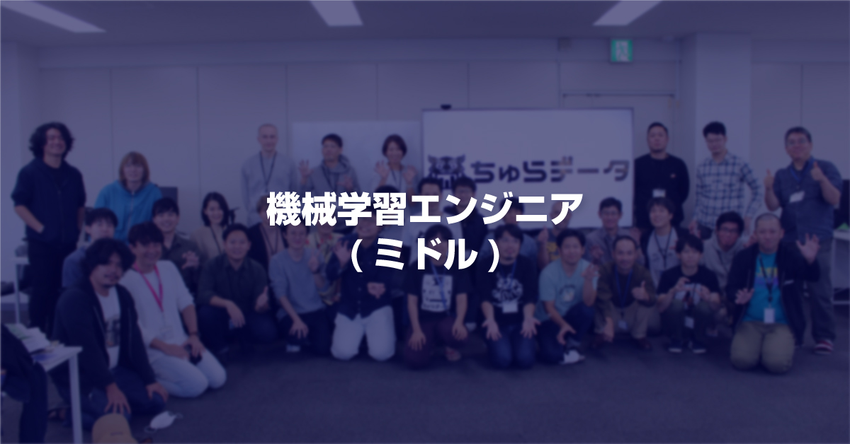 ■機械学習エンジニア（ミドル）